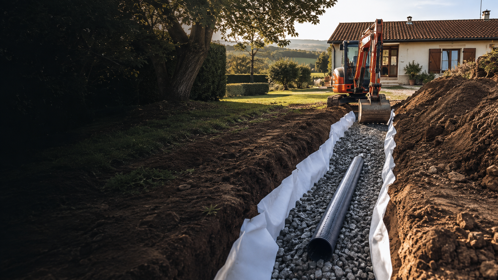 Drainage & infiltration à Assainissement – chantier JRTP