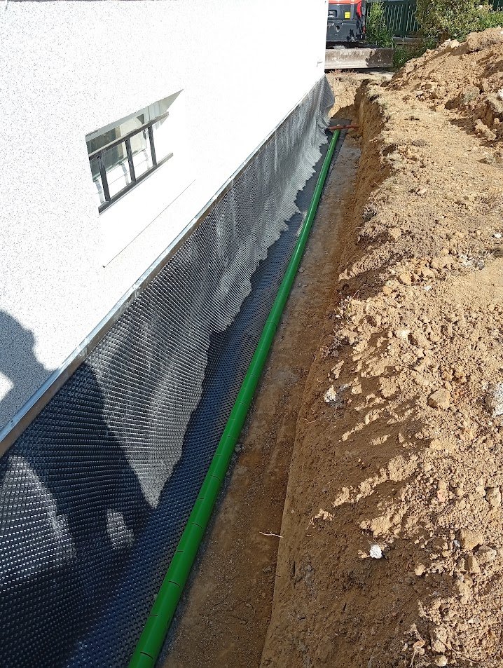 Drainage périphérique et protection du soubassement d’une maison par JRTP